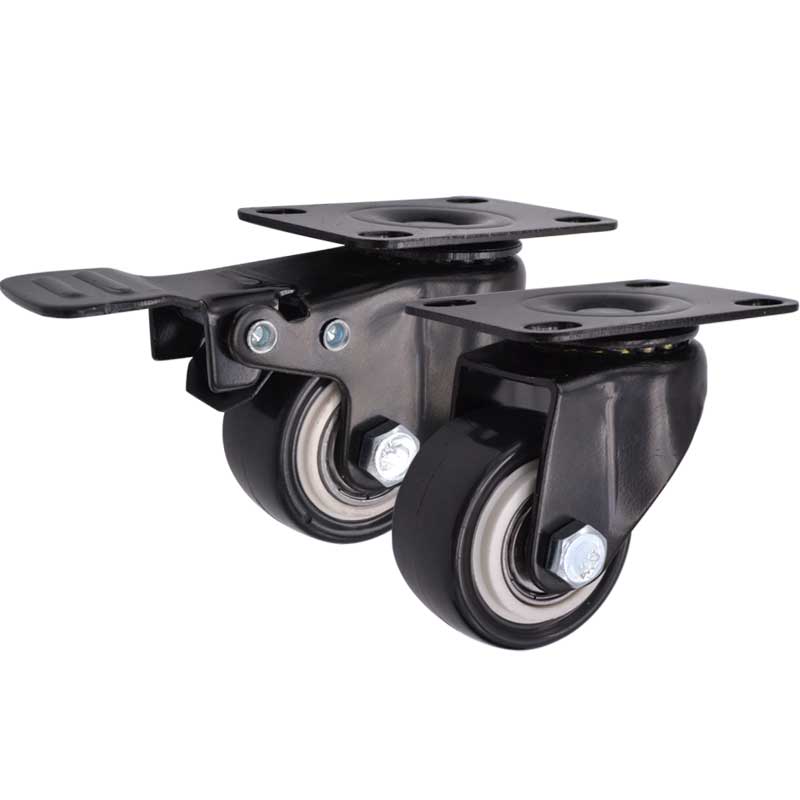 SK6-Z4060P工業(yè)低座重型支撐轉(zhuǎn)向活動(dòng)腳輪帶剎車(chē)平板推車(chē)萬(wàn)向輪子1.5寸