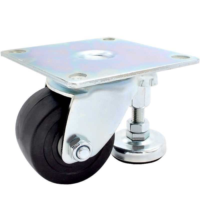 SK6-Z75102P工業(yè)帶調(diào)節(jié)支撐腳重型活動(dòng)腳輪萬(wàn)向輪子3寸